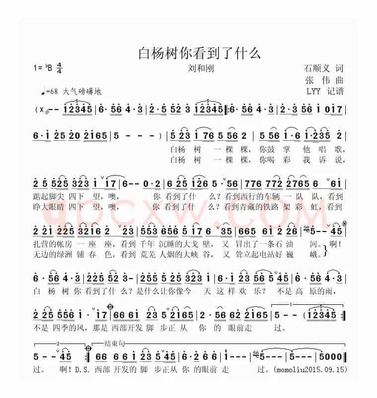 白杨树你看到了什么