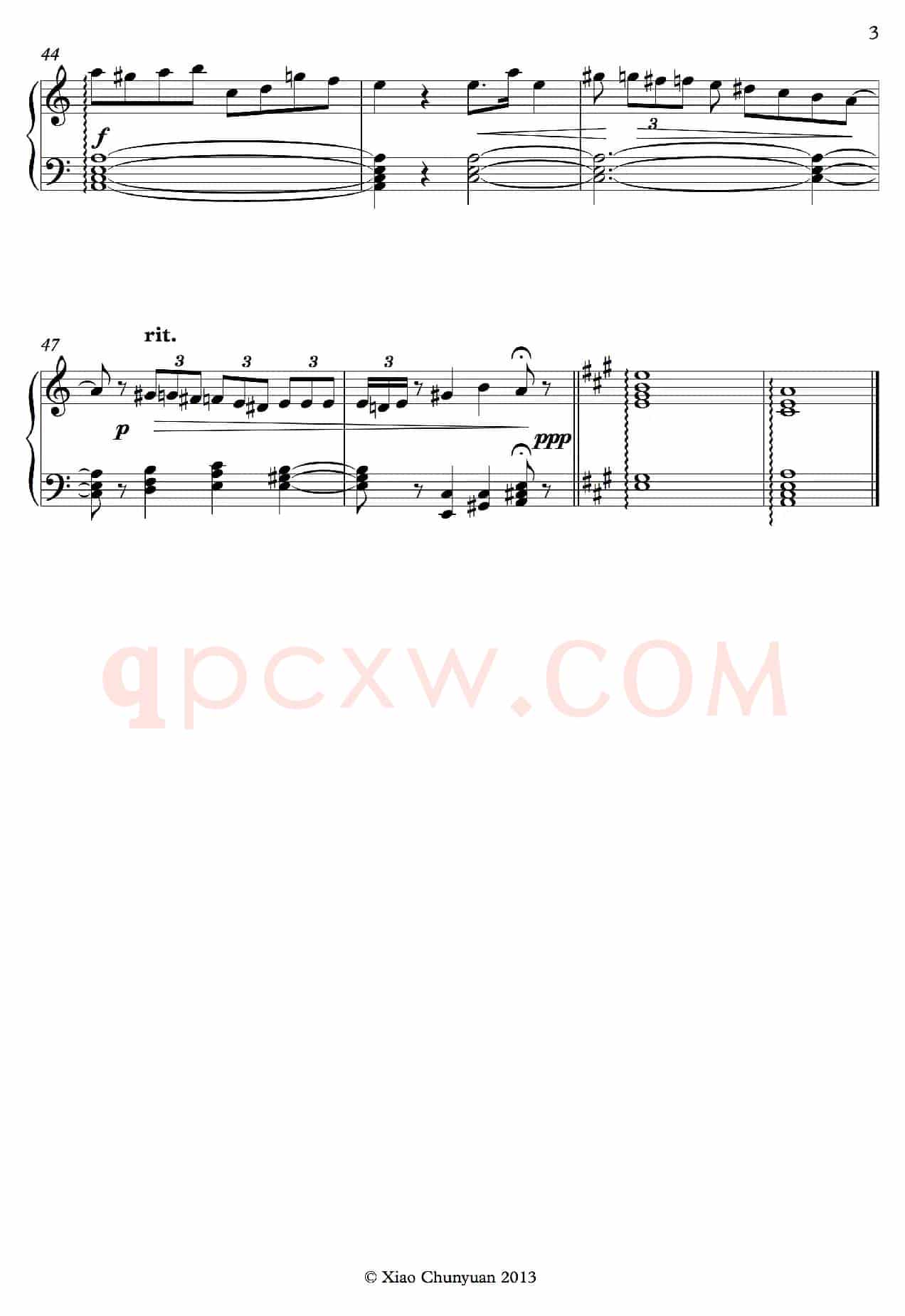Etude No 1(钢琴练习曲)