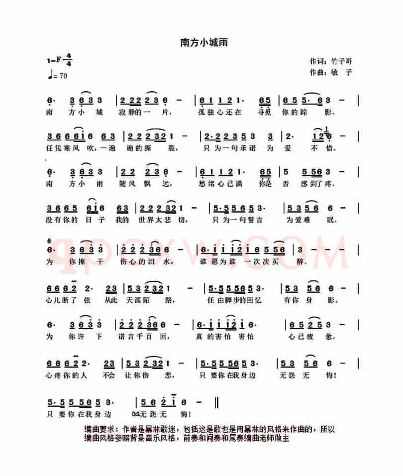 南方小城雨