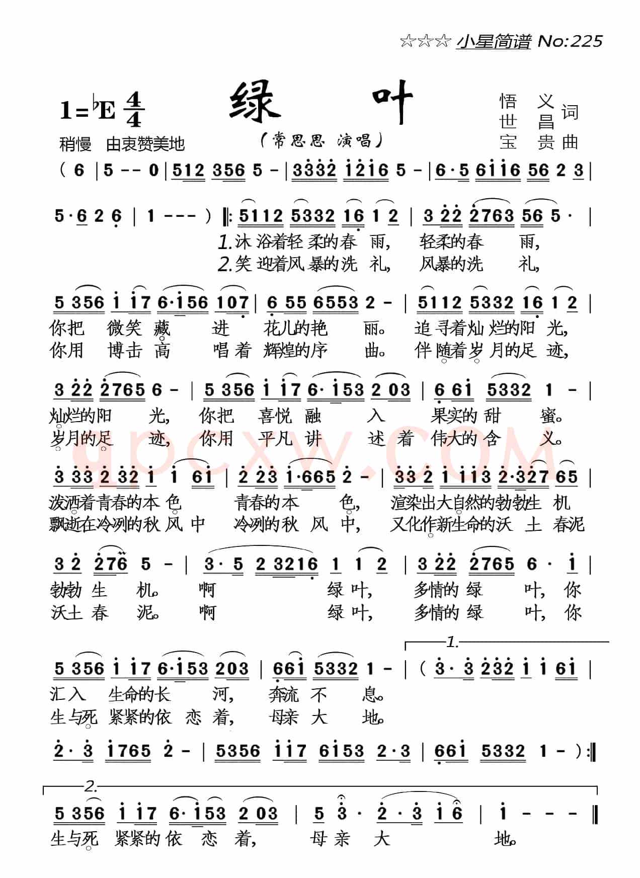绿叶