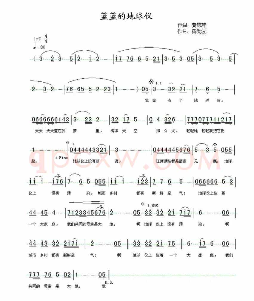 蓝蓝的地球仪