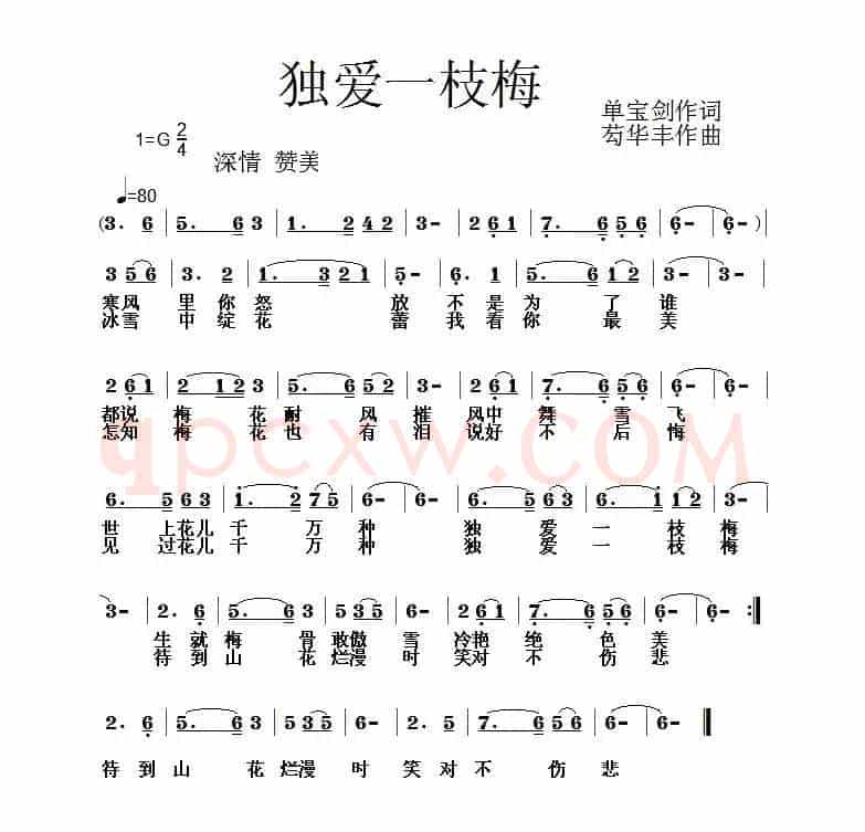 独爰一枝梅