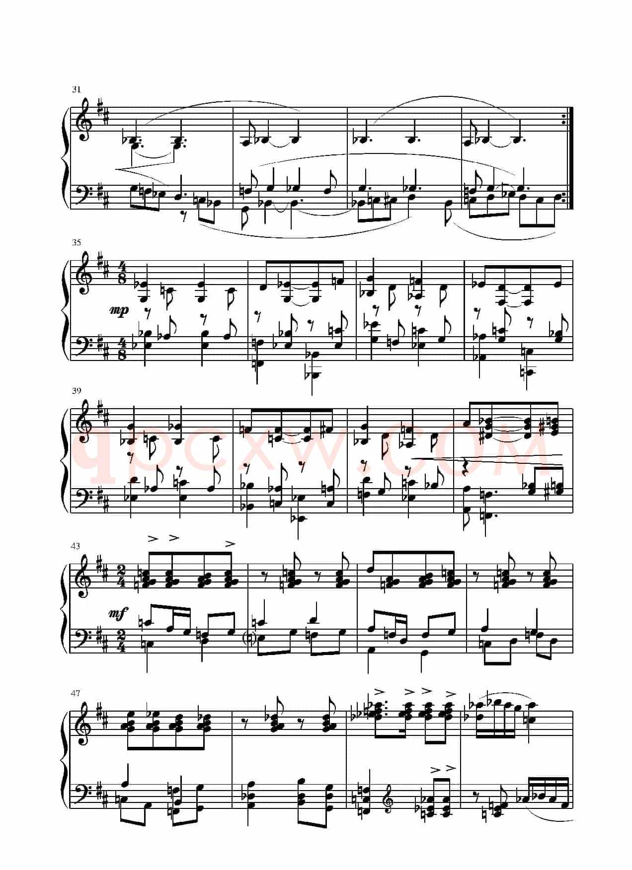 第二钢琴奏鸣曲(第一乐章)
