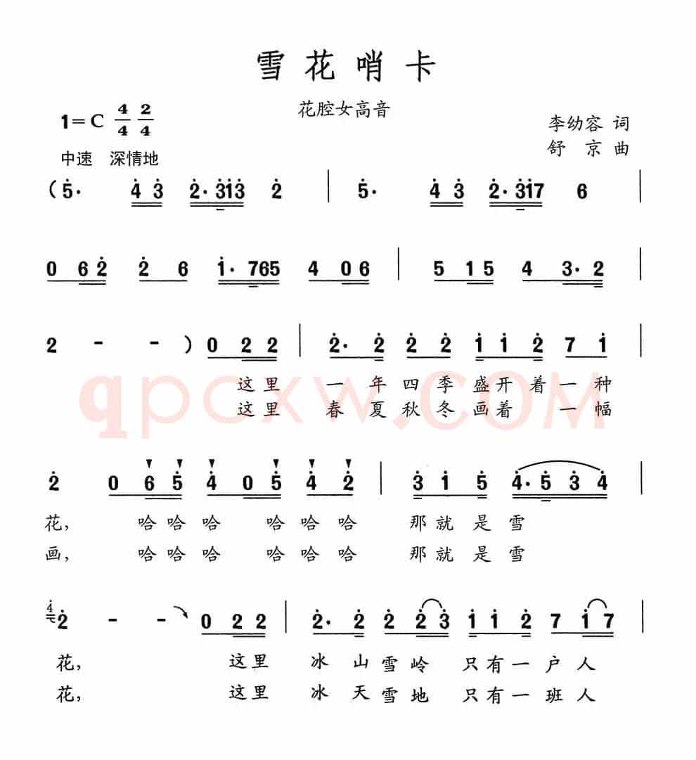 雪花哨卡