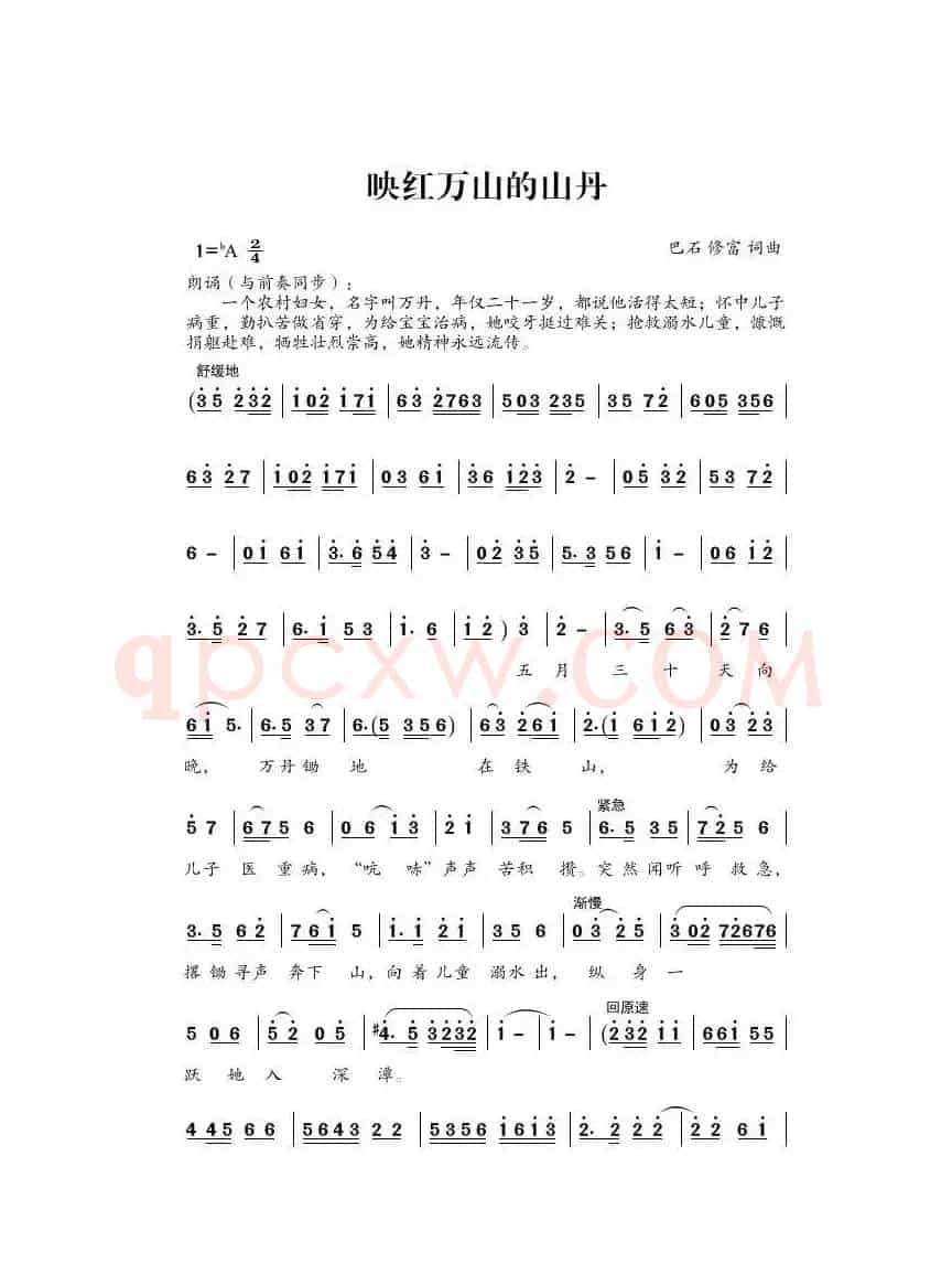 映红万山的山丹(纪念万丹)