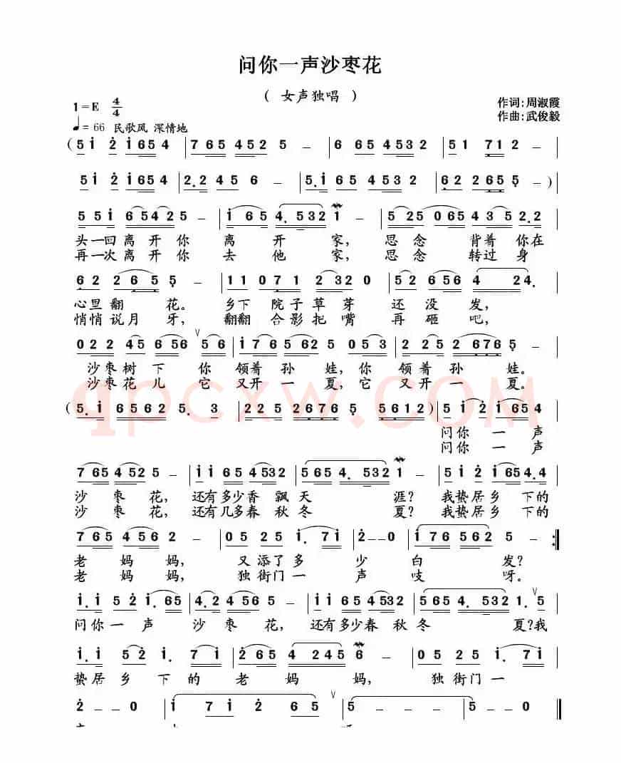 问你一声沙枣花