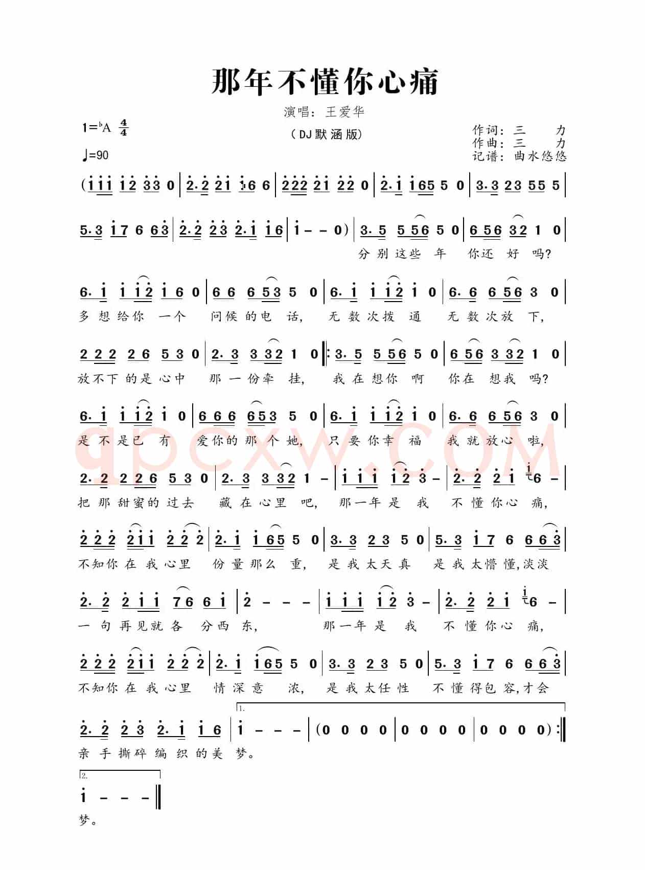 那年不懂你心痛（DJ默涵版）