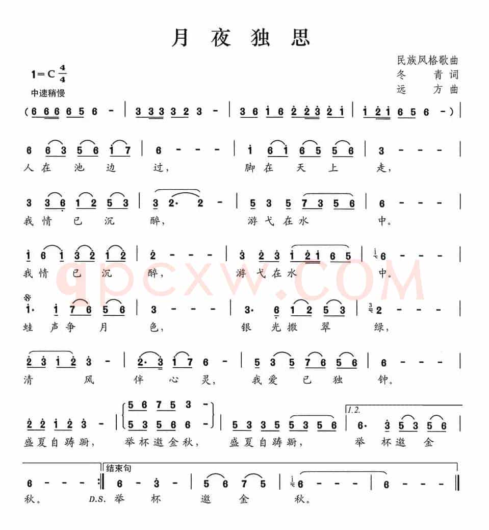 月夜独思