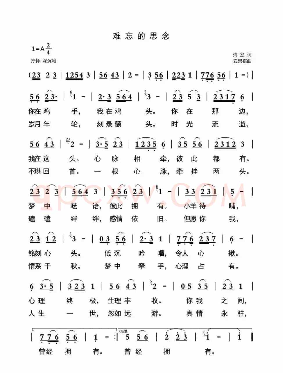 难忘的思念