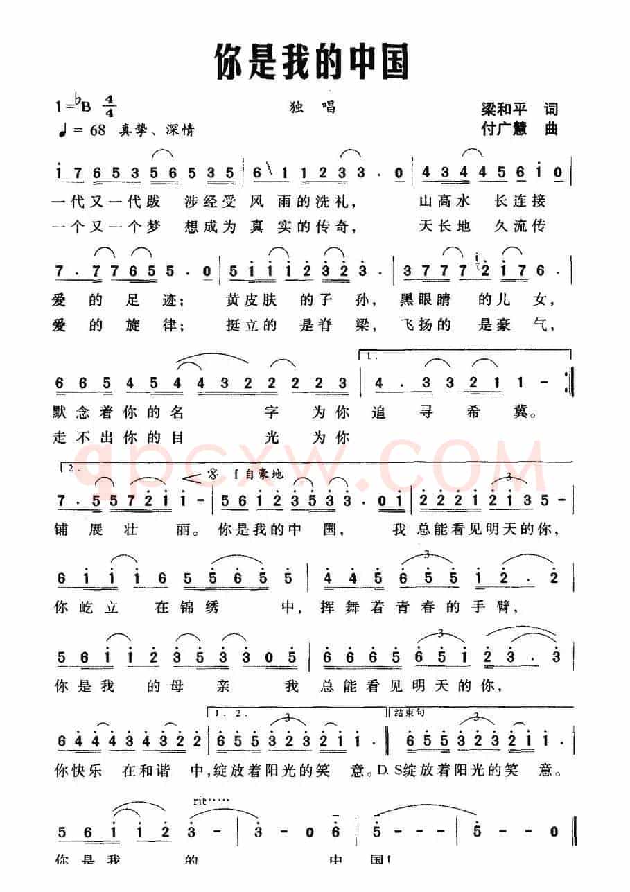 你是我的中国