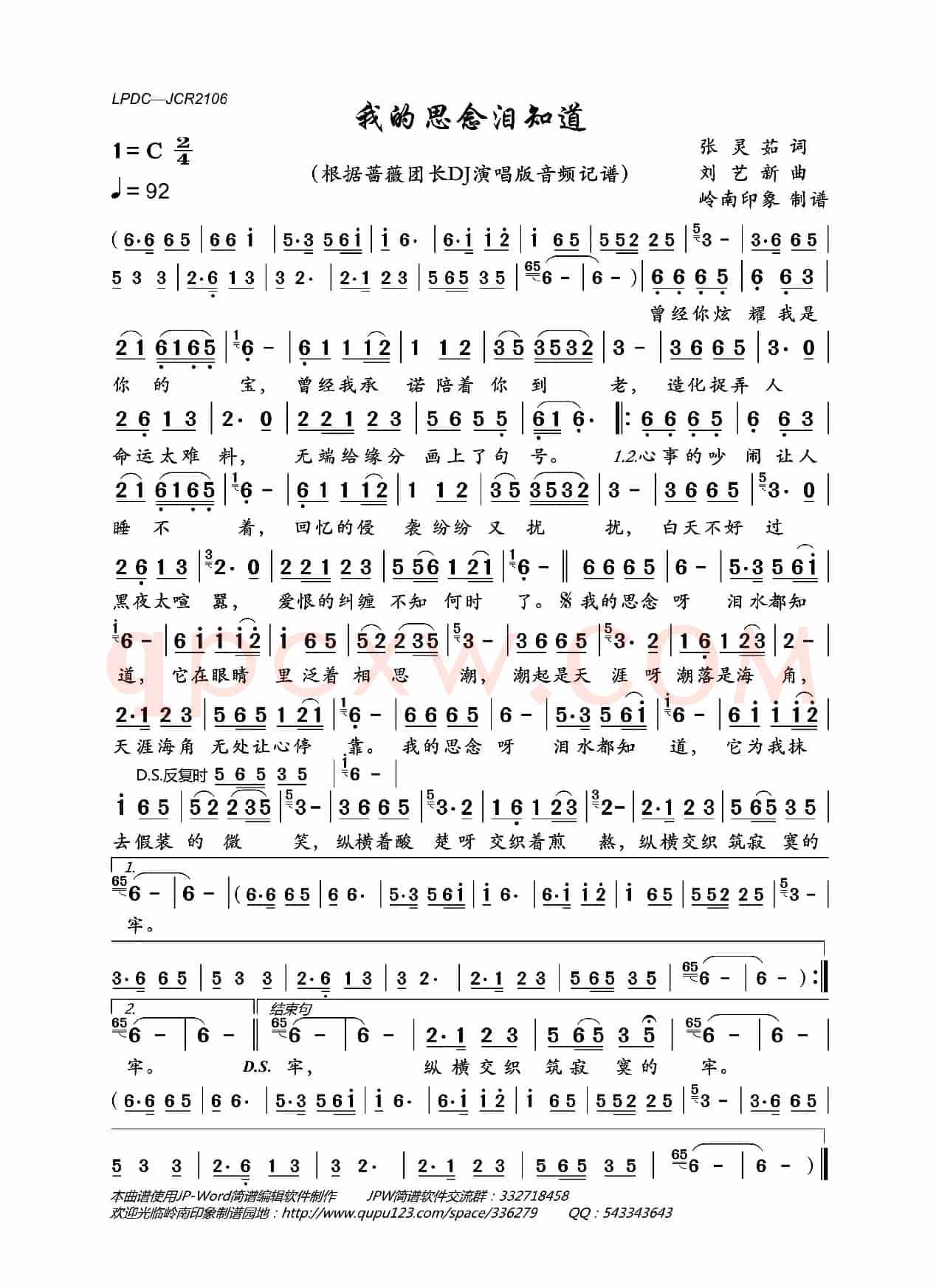 我的思念泪知道(DJ版)