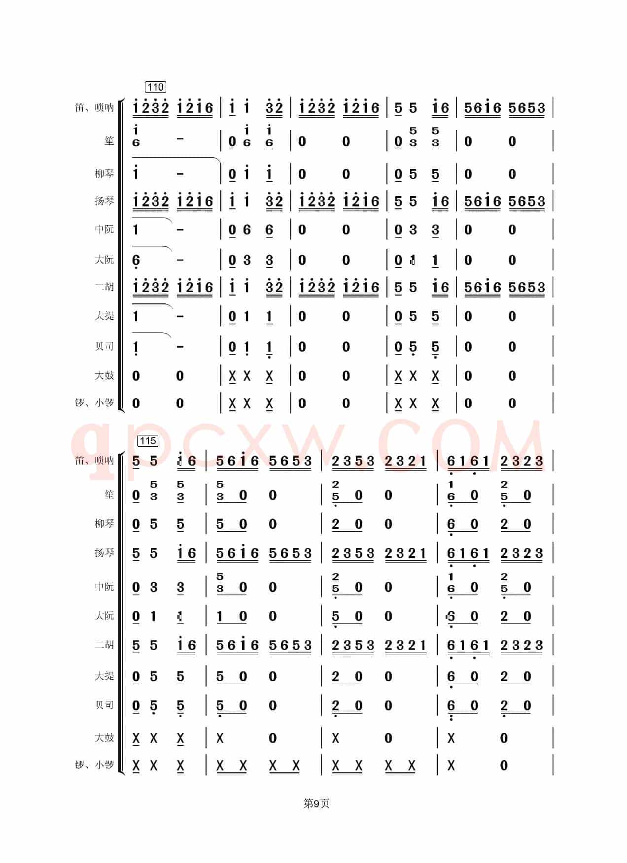 载歌载舞（民乐合奏总谱）