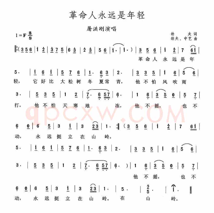 革命人永远是年轻