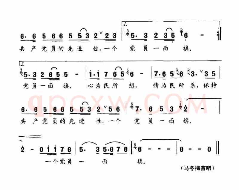 一个党员一面旗