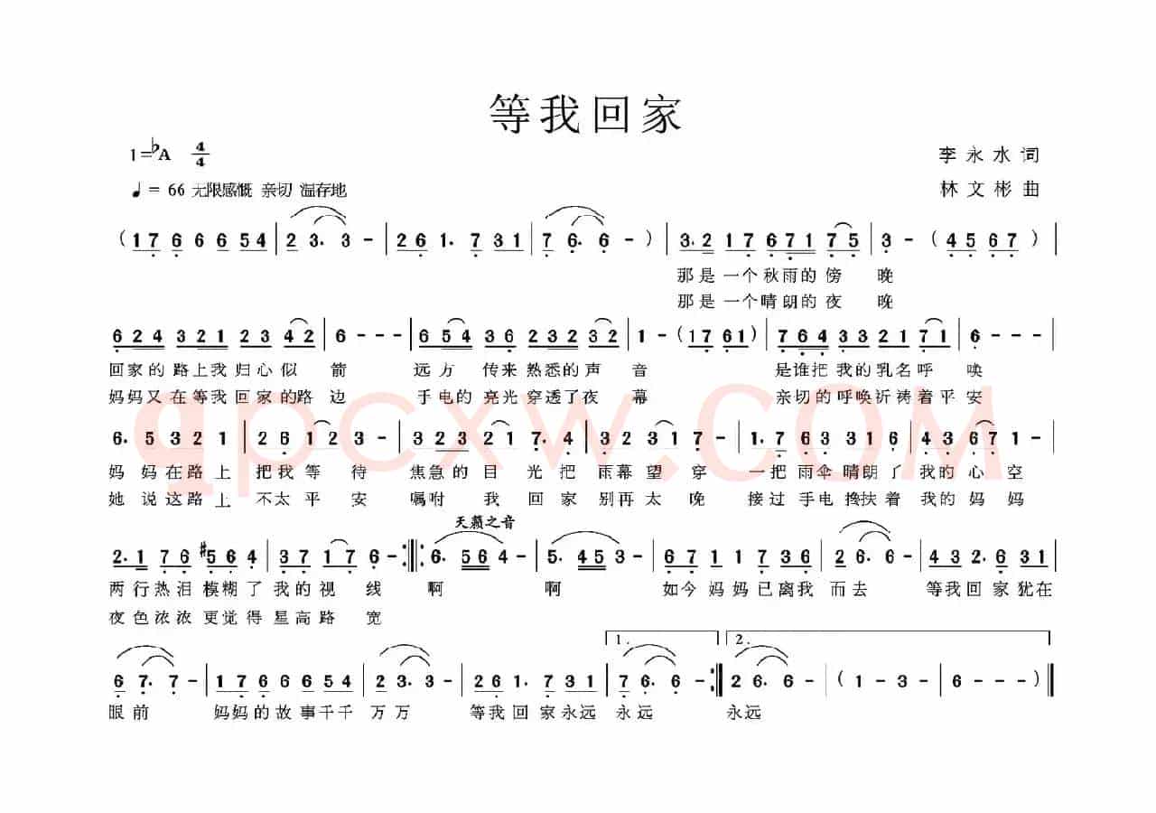 等我回家