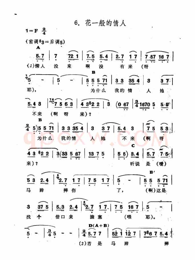 花一般的情人（新疆伊犁 维吾尔民歌 第十套《瓦黛里哈》）