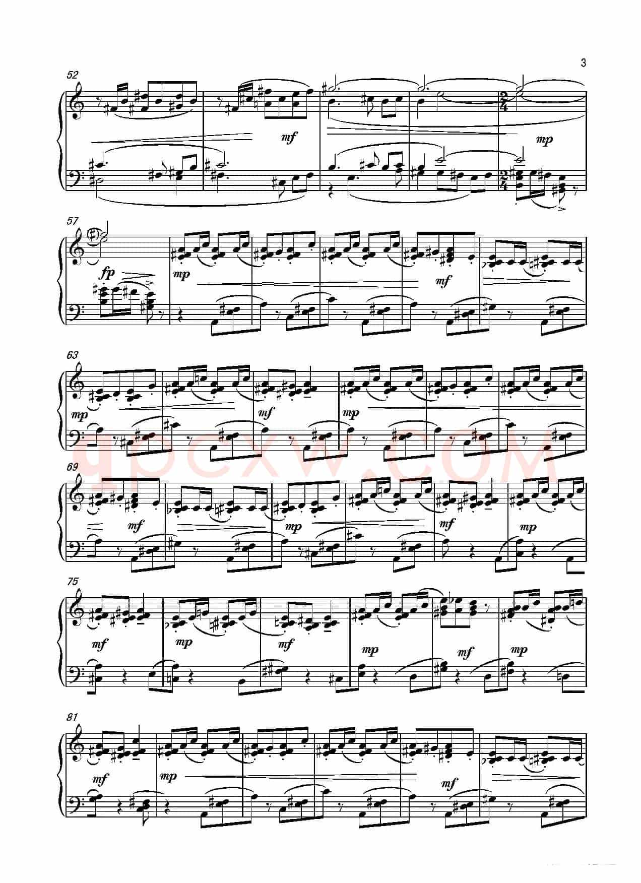 第4钢琴奏鸣曲Piano Sonata N0.4（第3乐章）