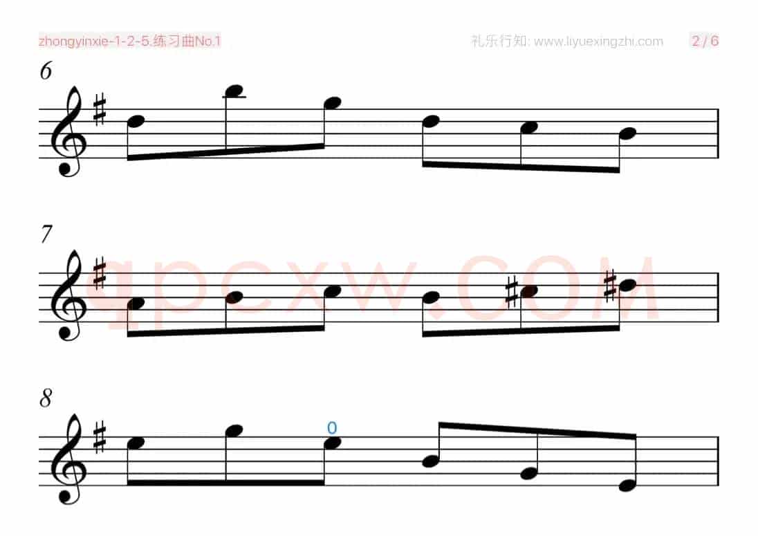塞夫契克练习曲No.1（小提琴）