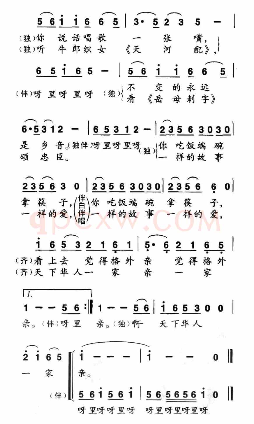 天下华人一家亲