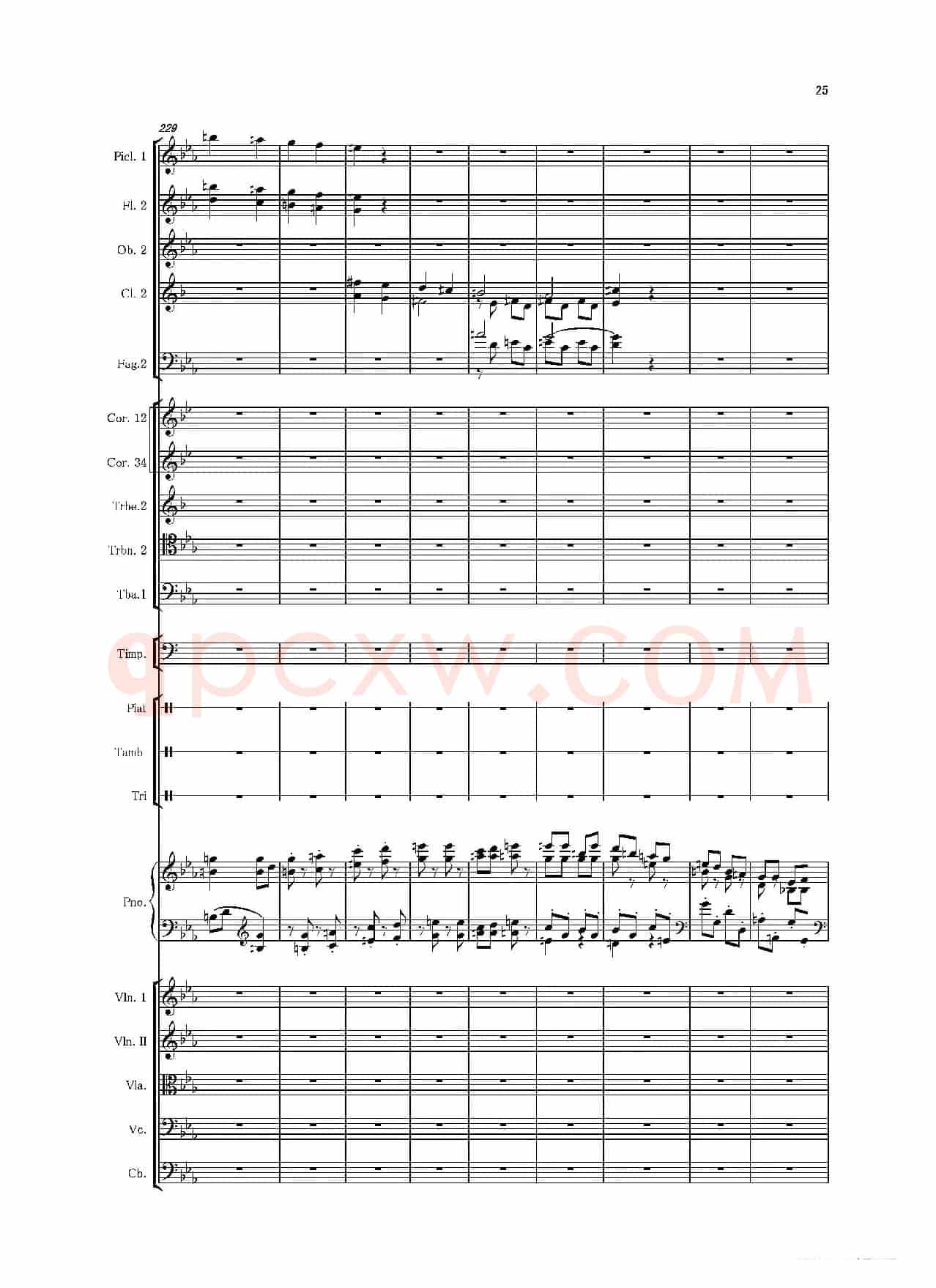 第二钢琴协奏曲（第一·二·三乐章）（管弦乐作品）