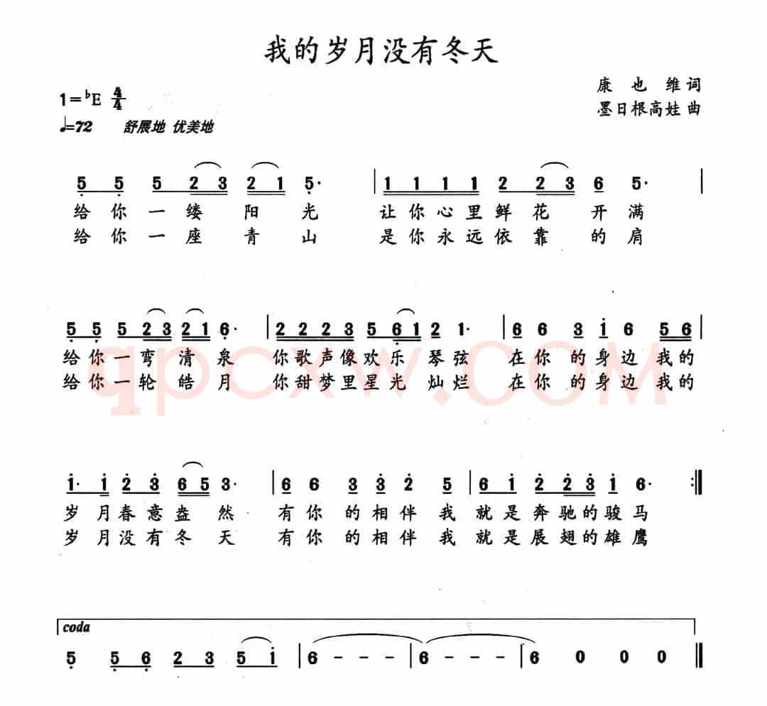 我的岁月没有冬天