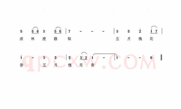 五月槐花香（杨福俊 词曲）