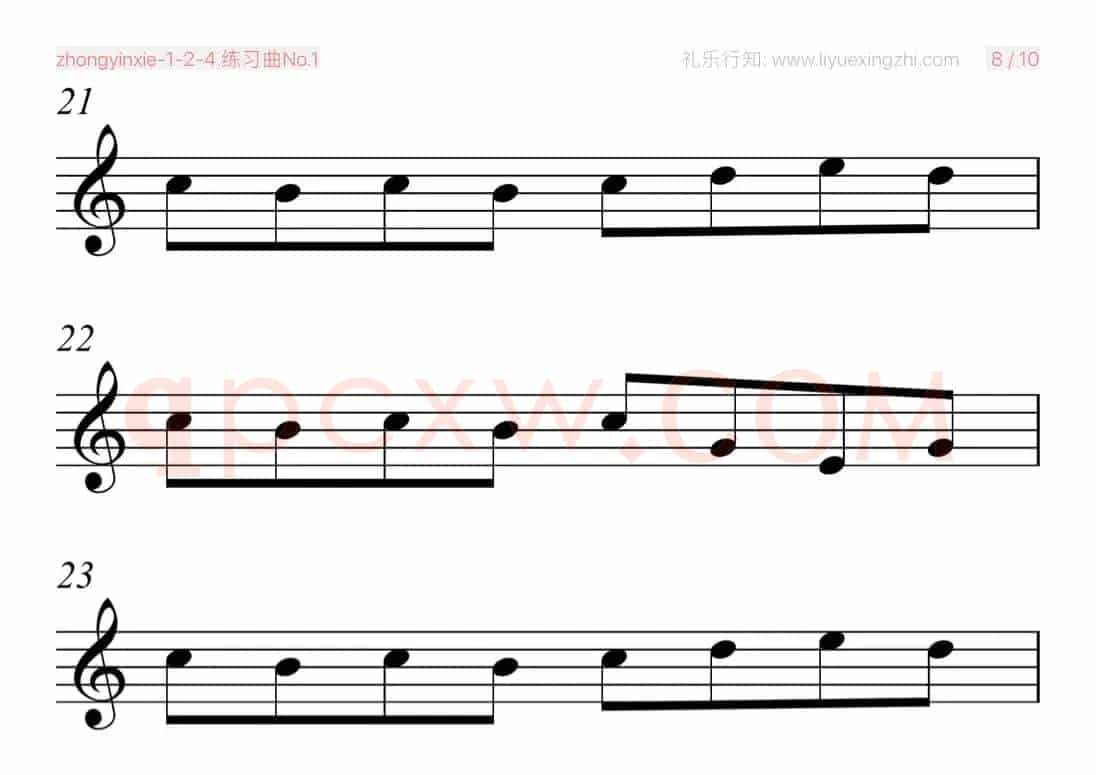 沃尔法特练习曲No.1（小提琴）
