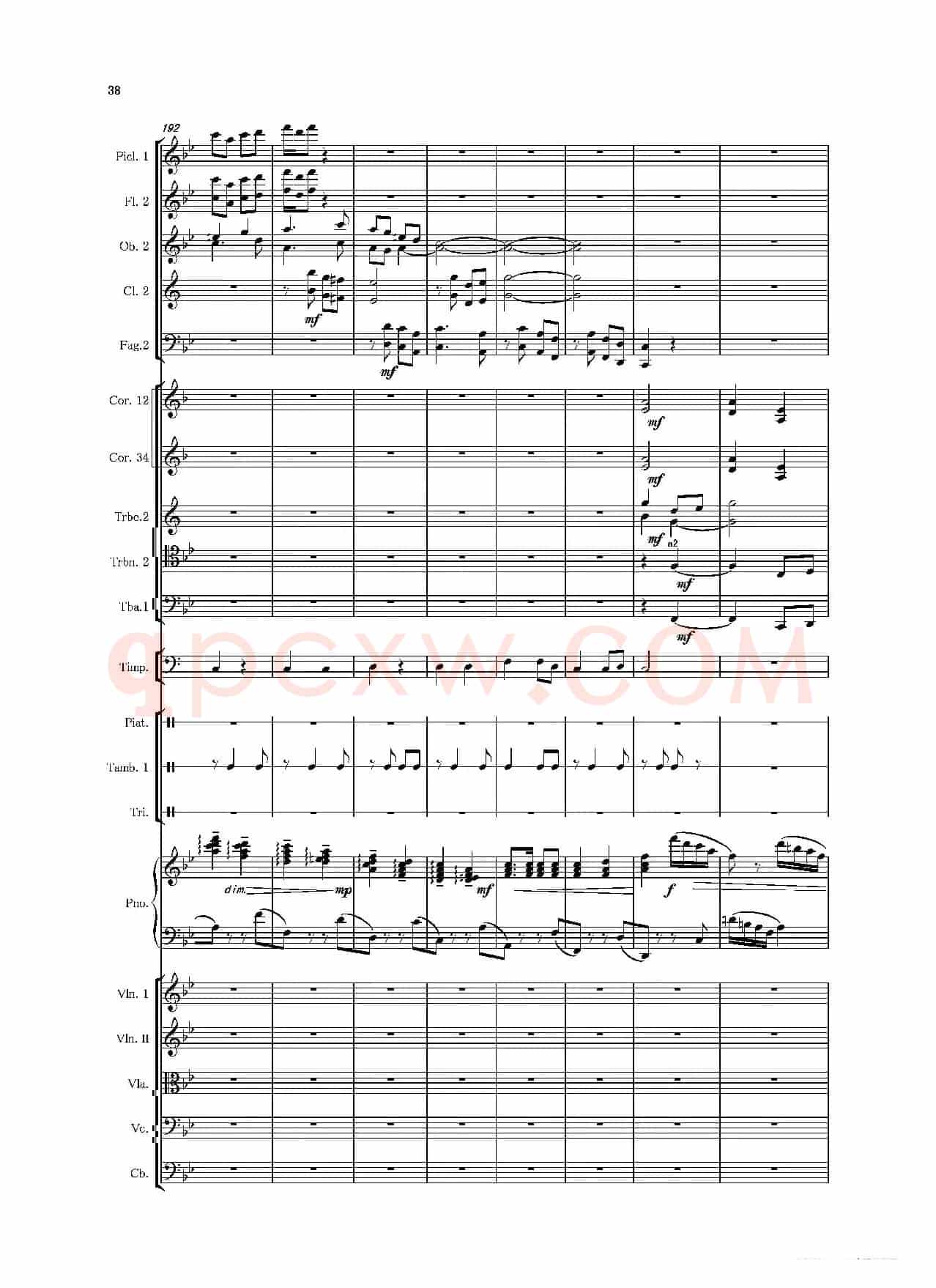 第二钢琴协奏曲（第一·二·三乐章）（管弦乐作品）
