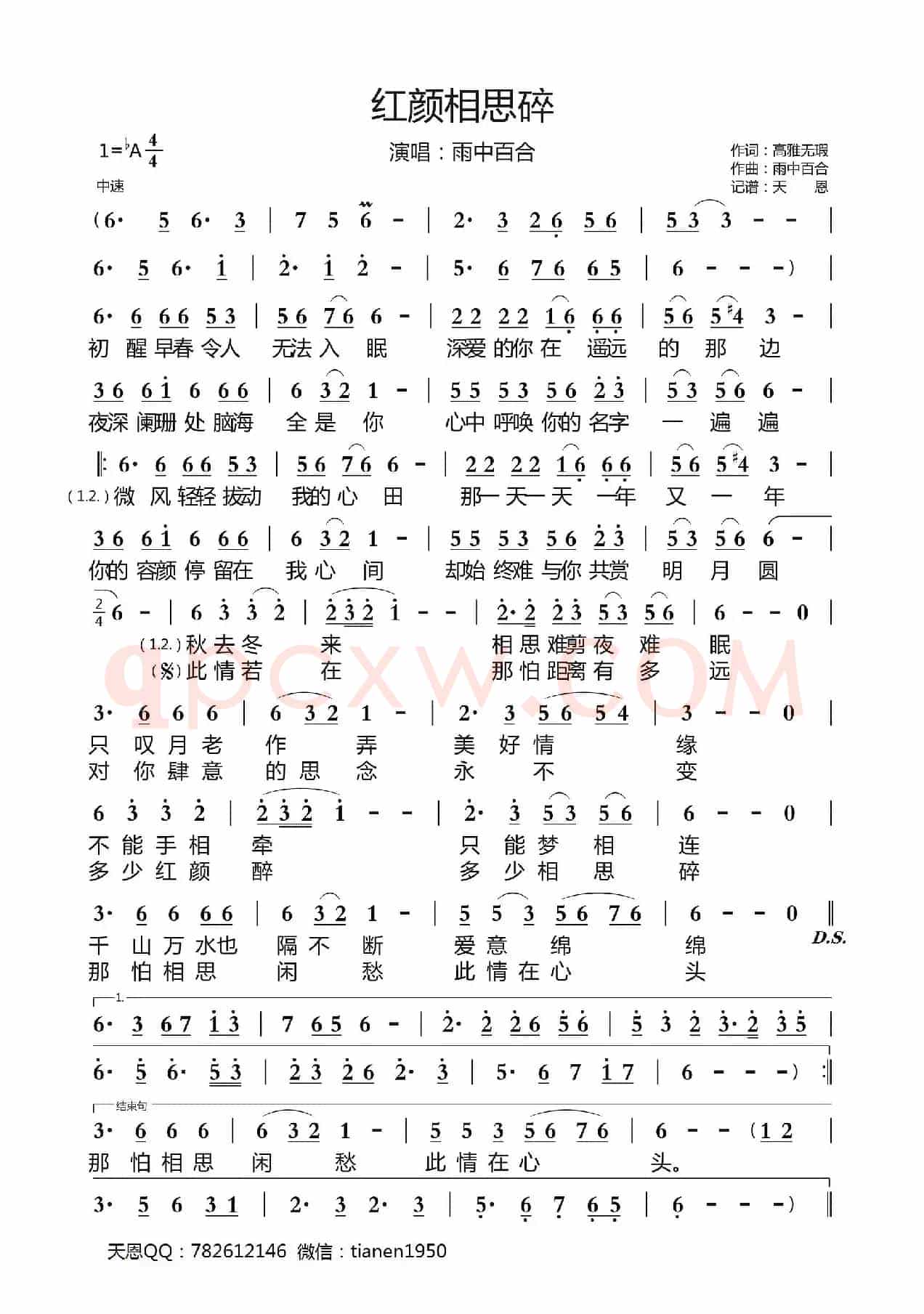 红颜相思碎