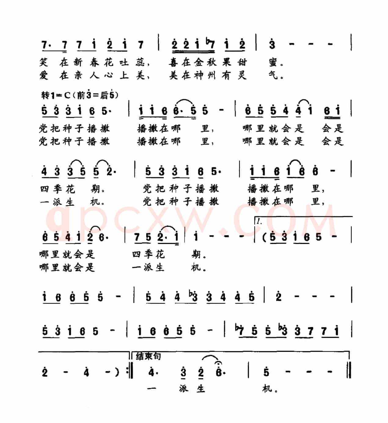 种子（赵严华词 金刚曲）