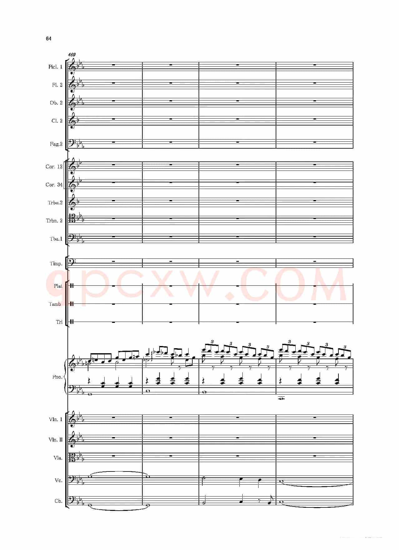 第二钢琴协奏曲（第一·二·三乐章）（管弦乐作品）