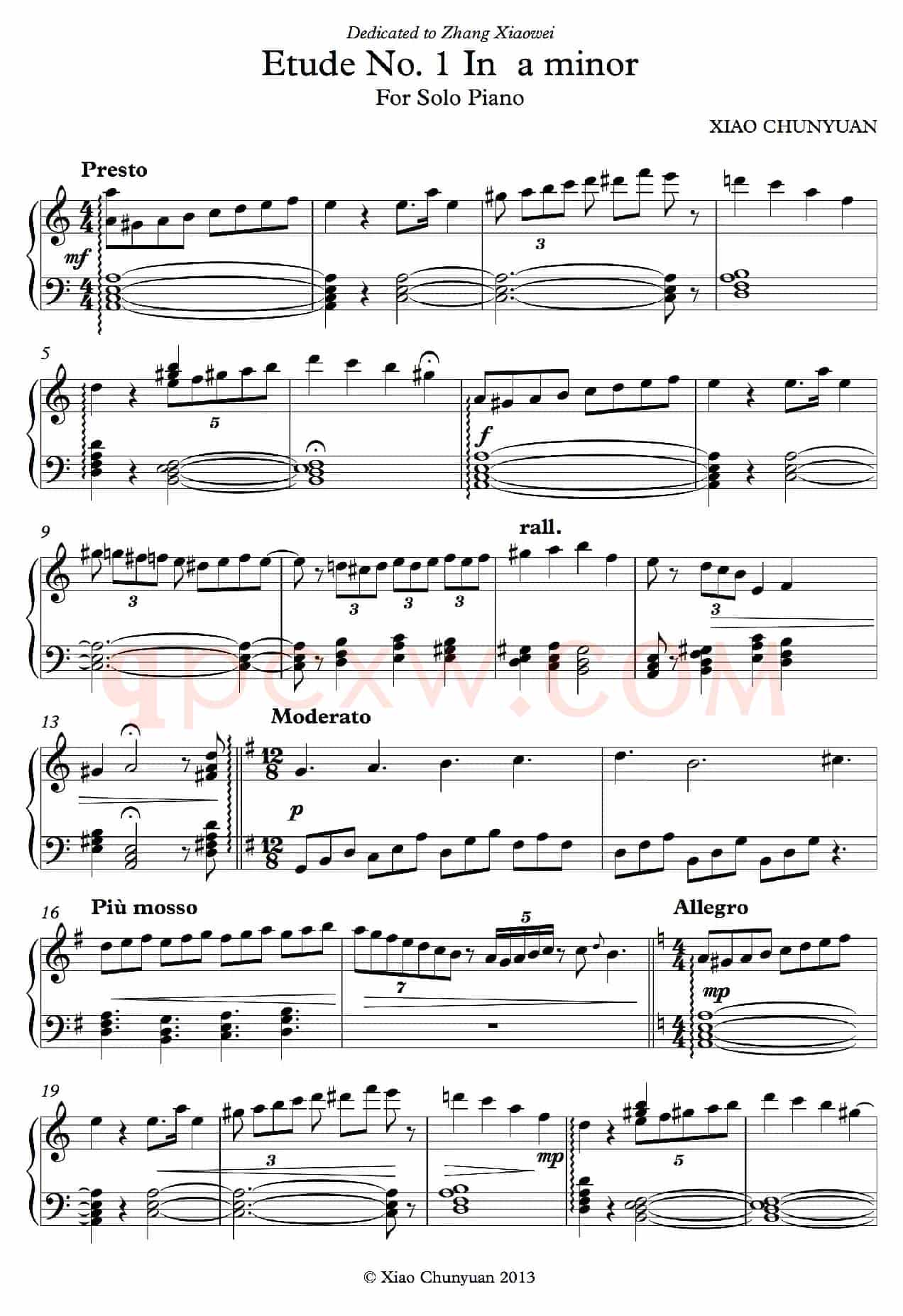 Etude No 1(钢琴练习曲)
