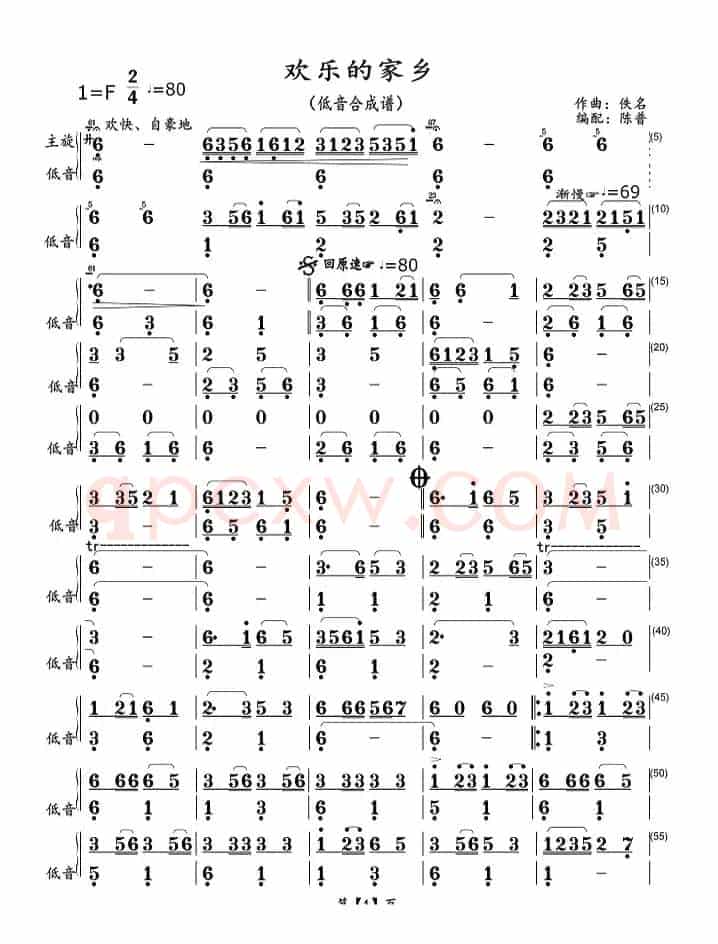 欢乐的家乡（器乐小合奏）