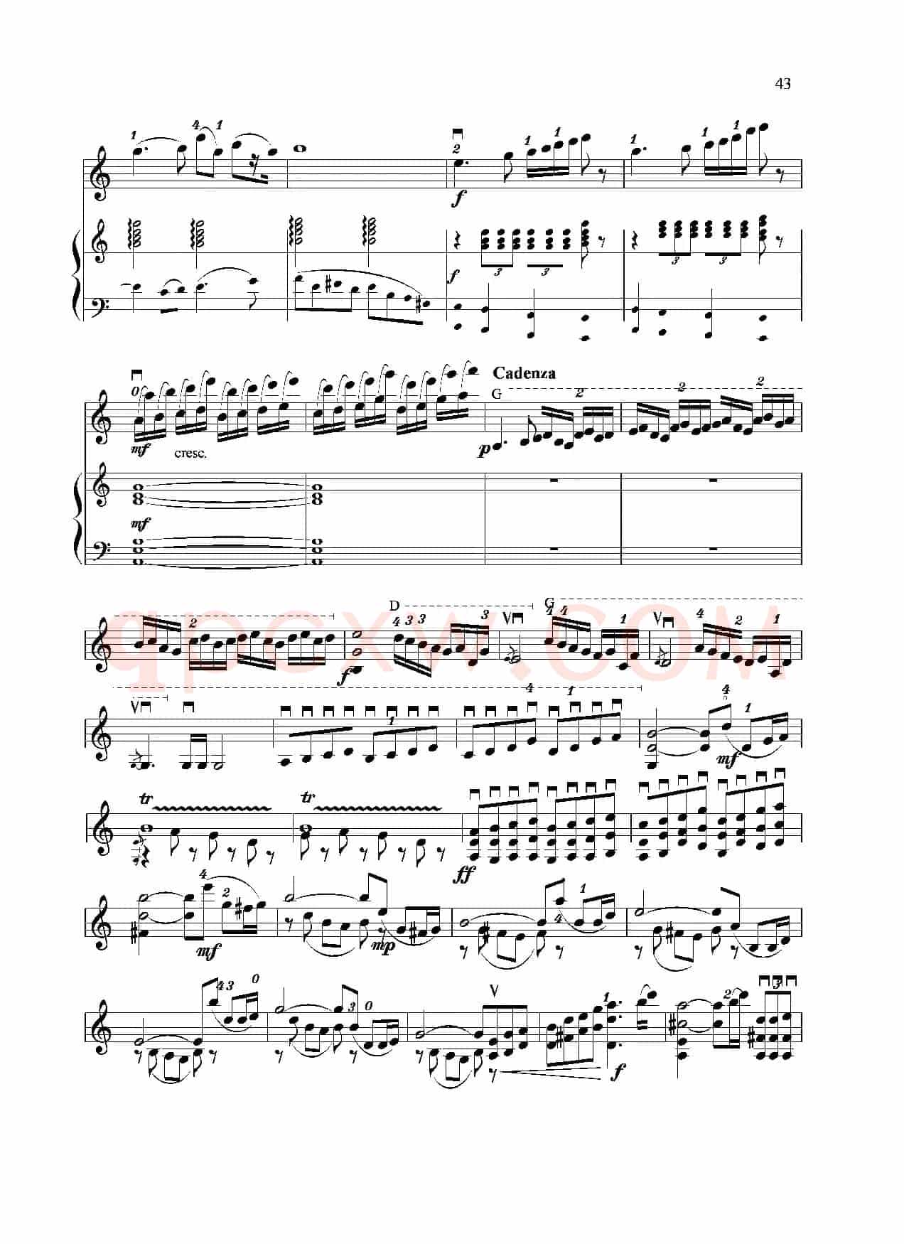 满江红幻想曲（小提琴+钢琴）