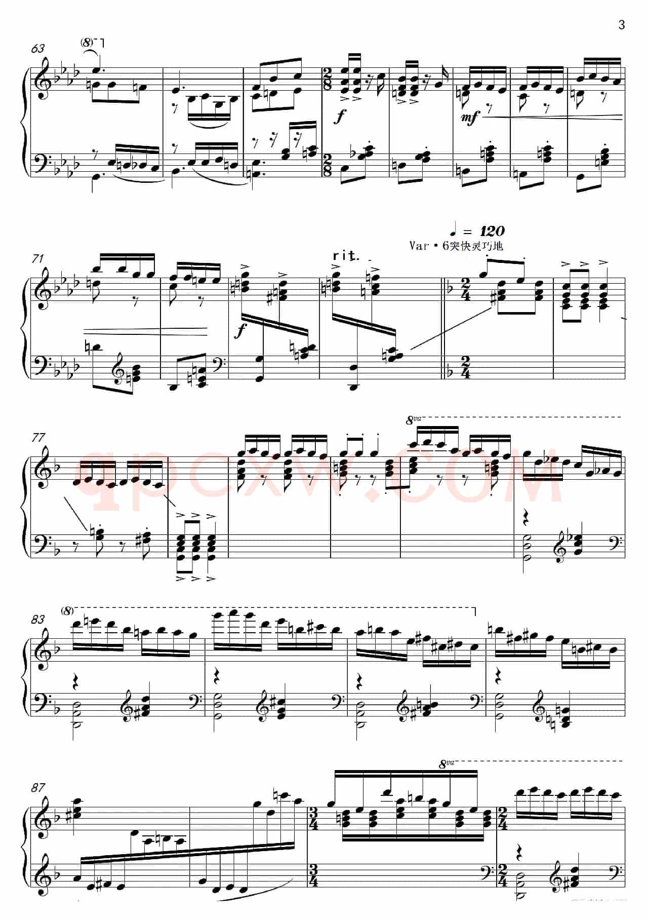 变奏曲“邀舞”Variations Lnvtation to dance（钢琴独奏Piano Solo）