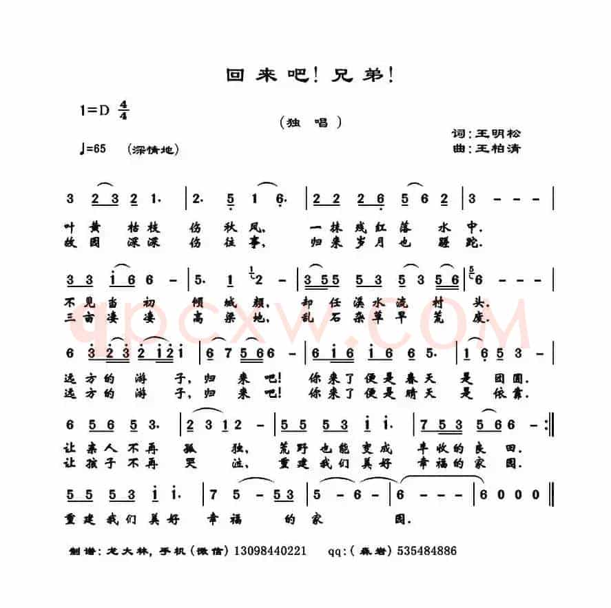 回来吧！兄弟！