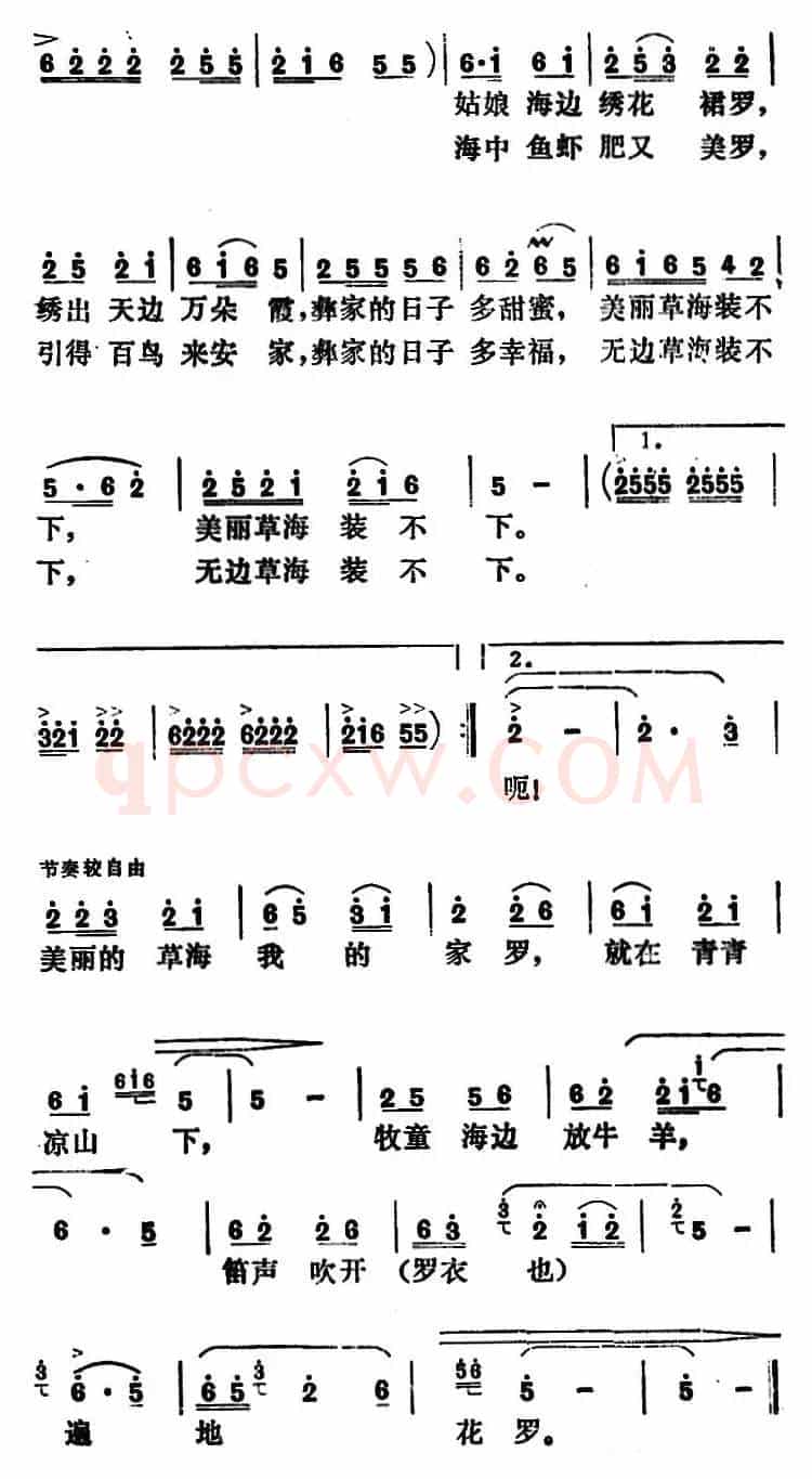 美丽的草海我的家