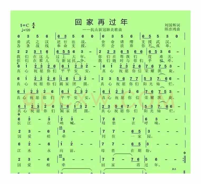 回家再过年