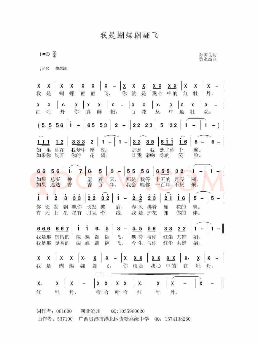 我是蝴蝶翩翩飞