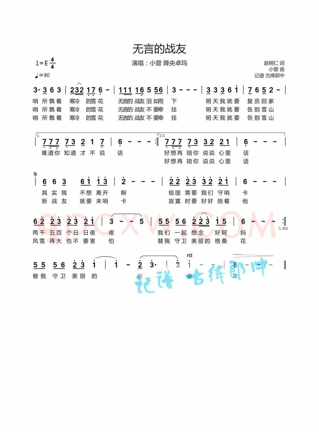 无言的战友