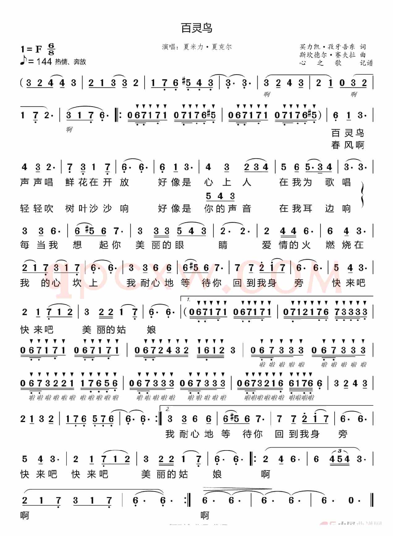 百灵鸟（夏米力·夏克尔）