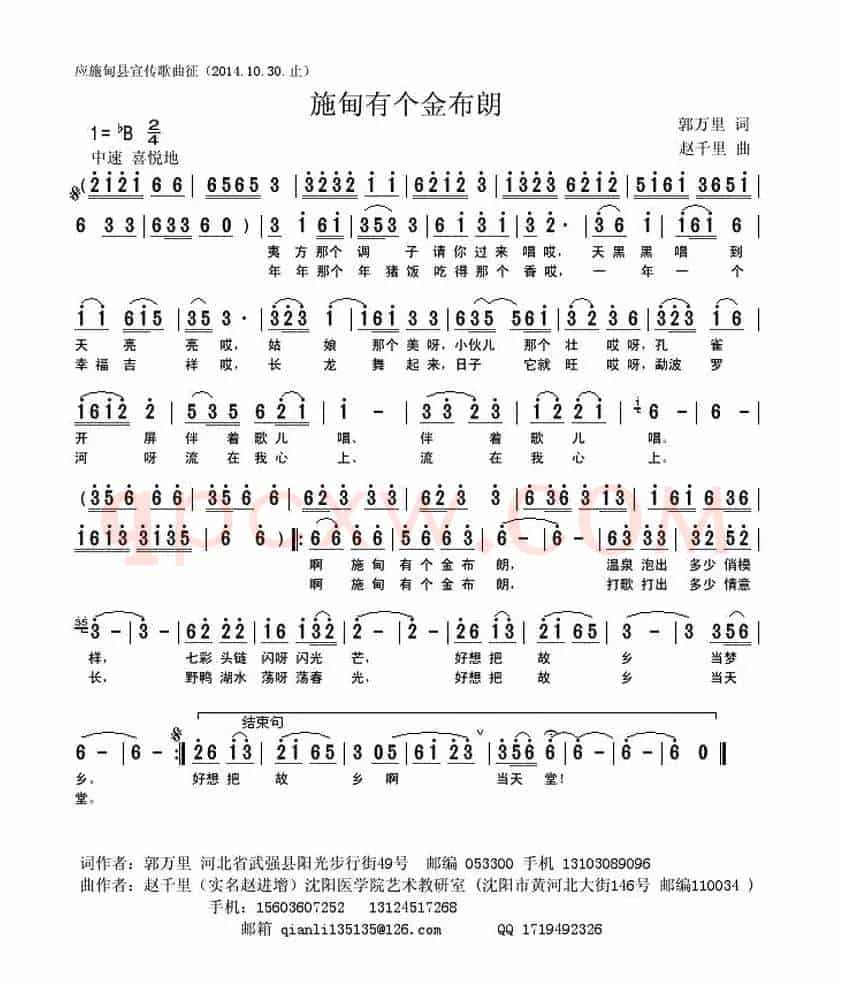 施甸有个金布朗