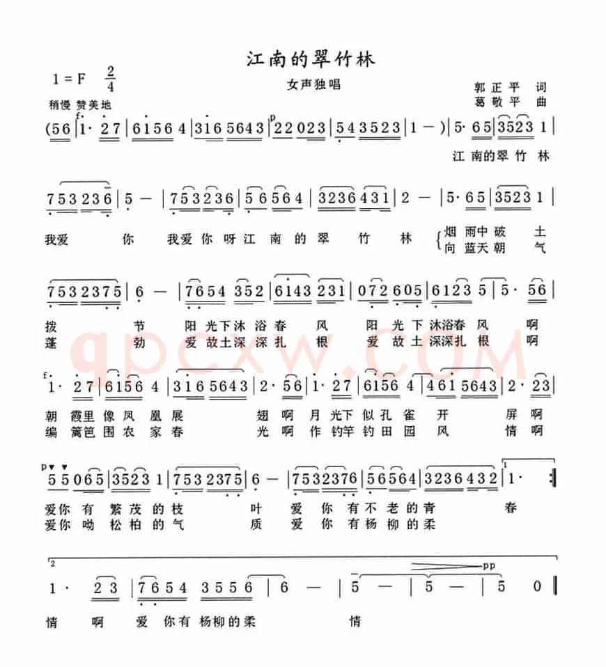 江南的翠竹林
