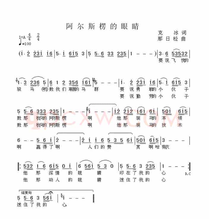 阿尔斯愣的眼睛