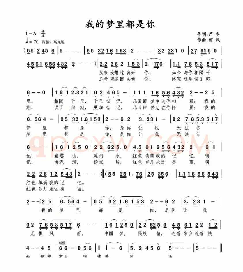 我的梦里都是你