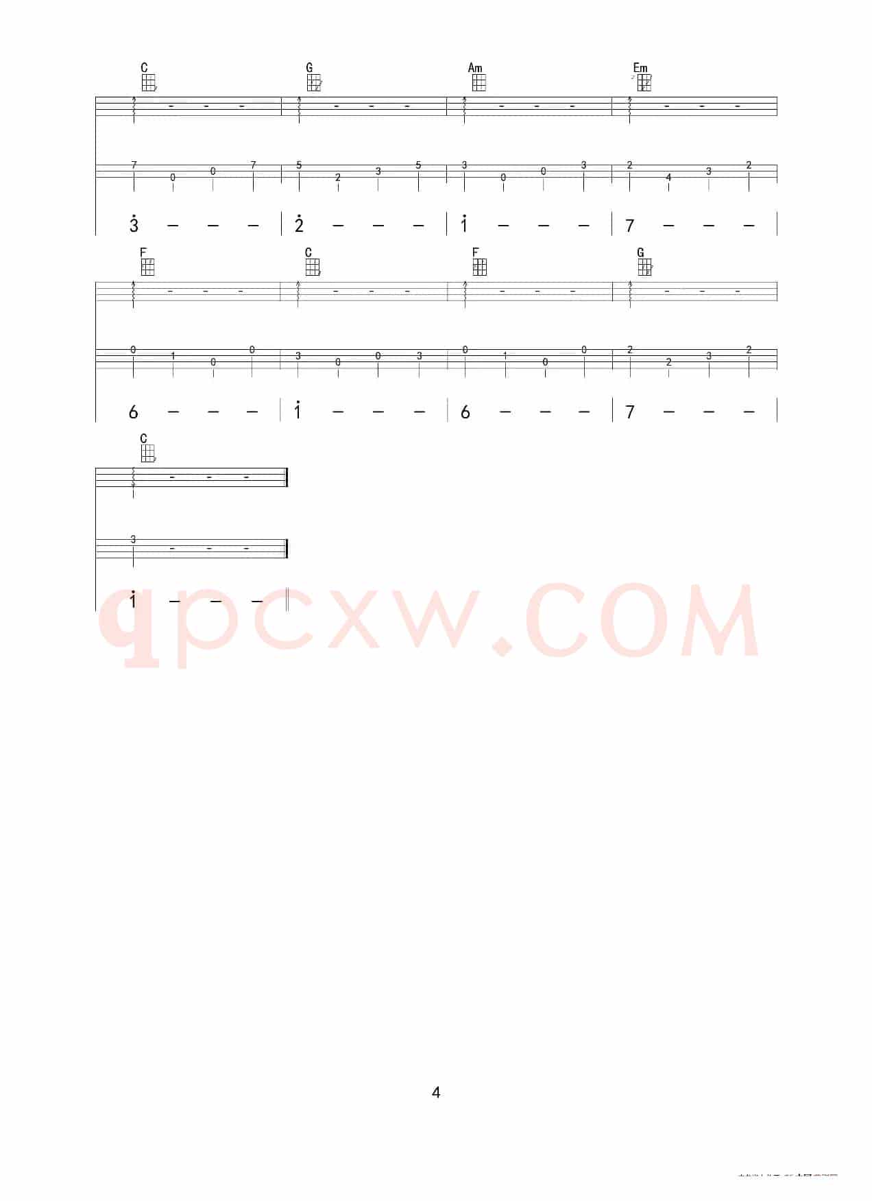卡农 in C（ukulele重制版）