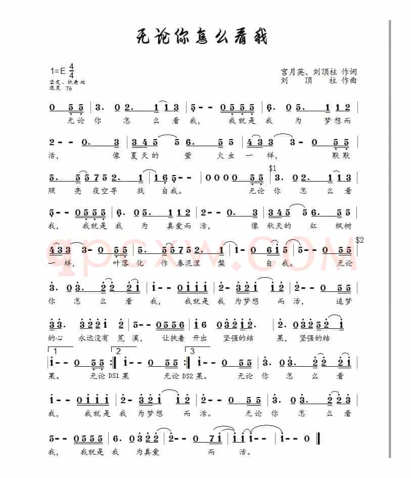 无论你怎么看我(王觉演唱)