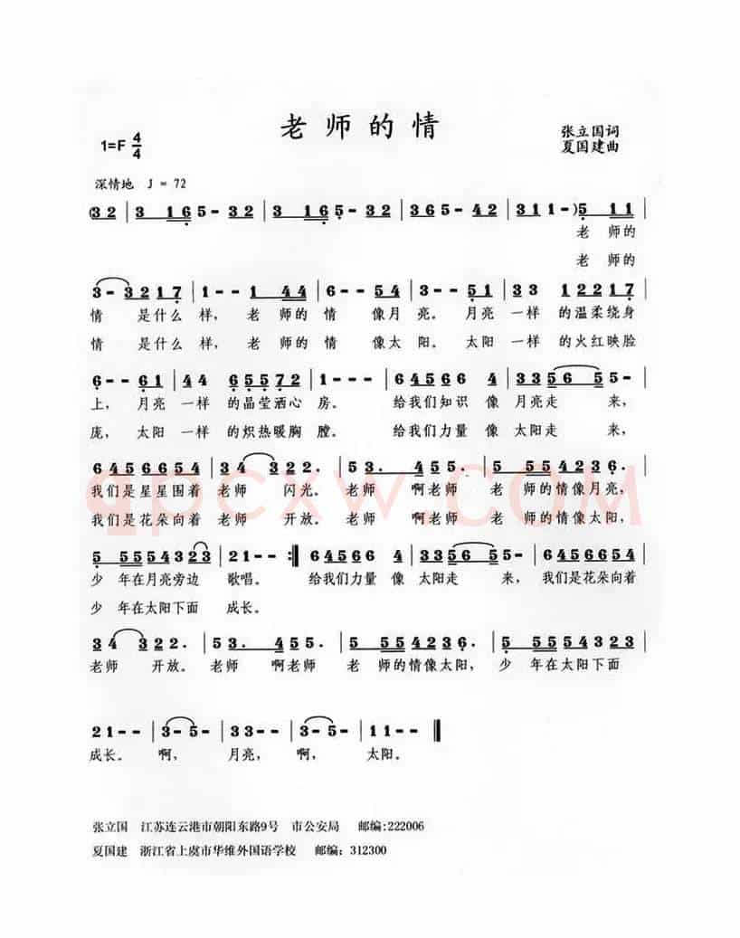 老师的情