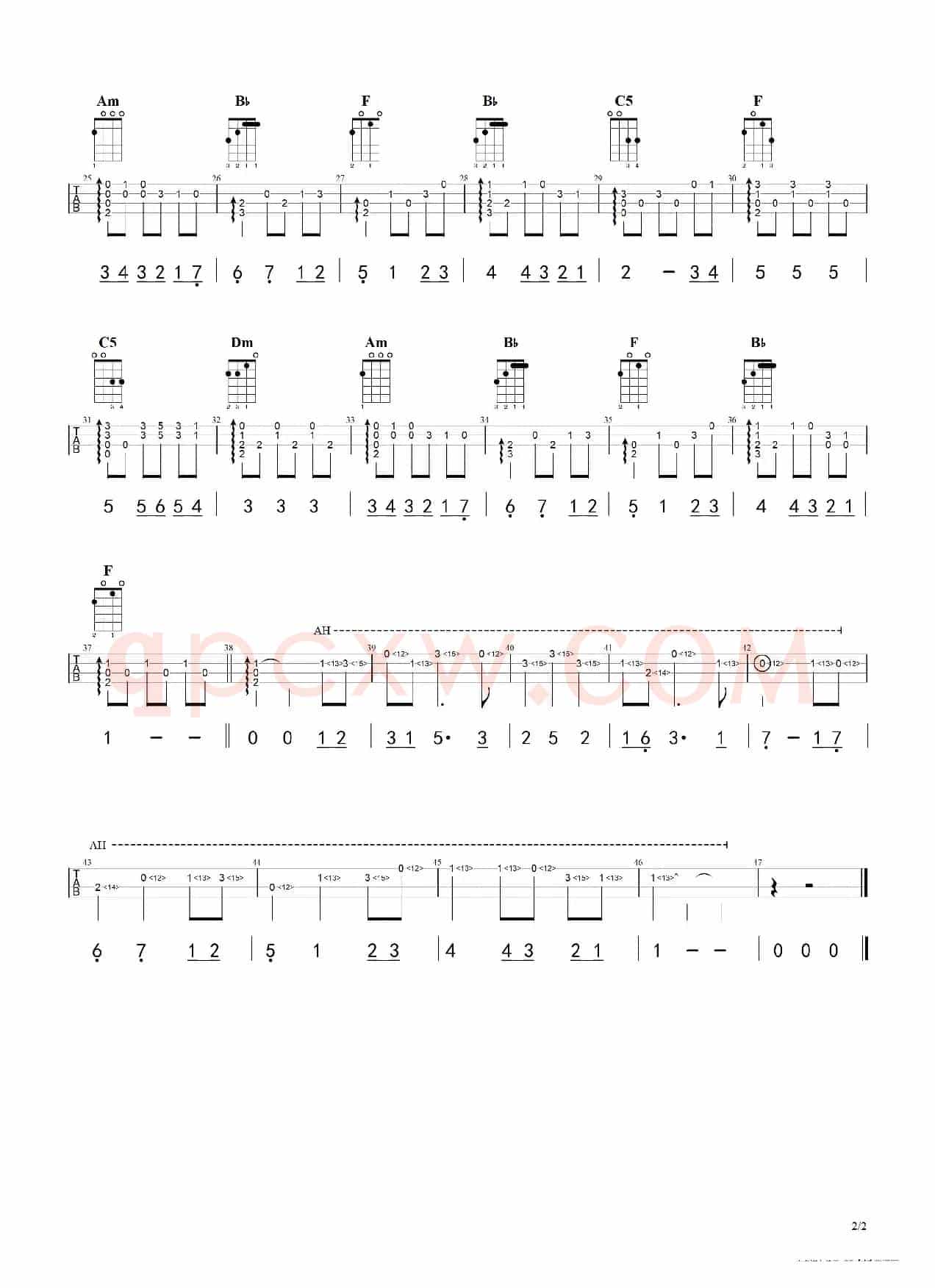 千与千寻（ukulele指弹）
