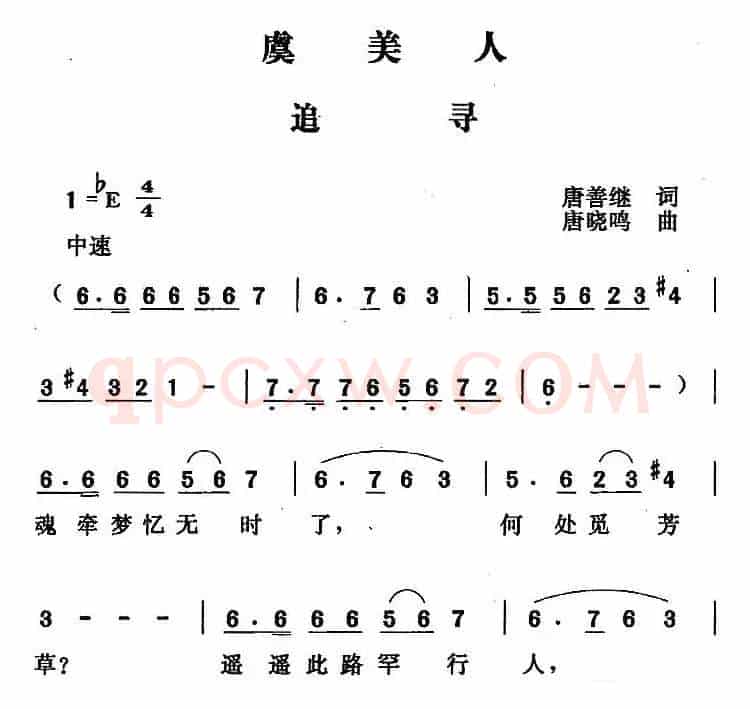 虞美人·追寻 